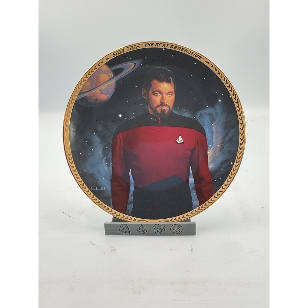 Hamilton Commander Riker Collector's Plate -‎ Star Trek TNG